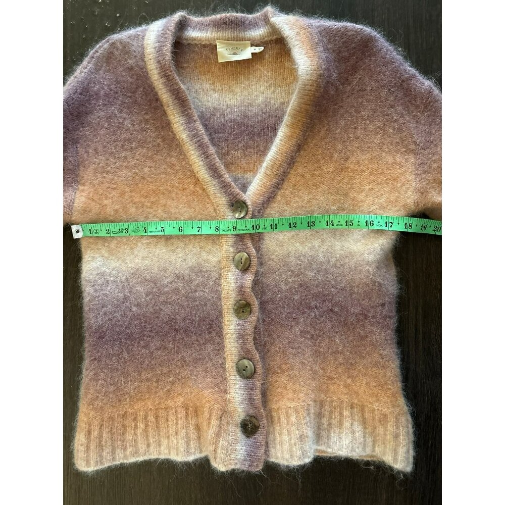 Faherty Button-Front Alpaca Wool Nylon Blend Card… - image 6